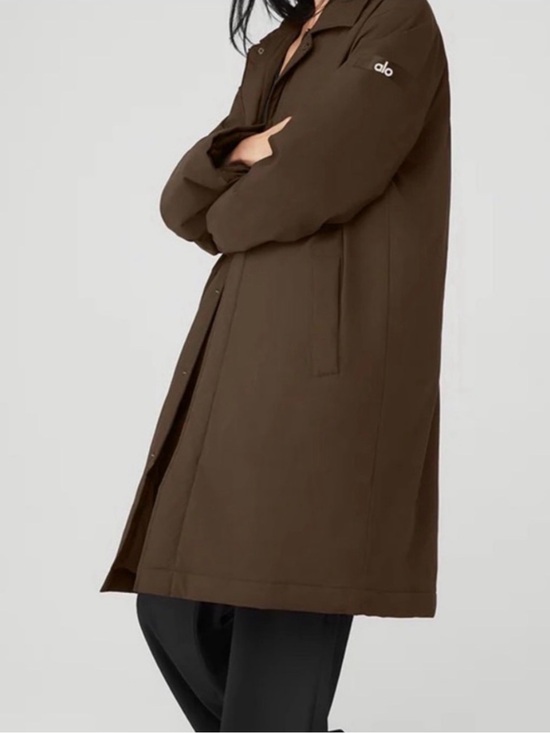 ALO Yoga Jackets & Blazers - ALO Yoga Men's Dark Brown Trench Coat